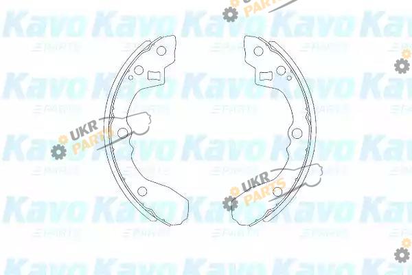 Тормозные колодки барабанные KAVO PARTS KBS-4403