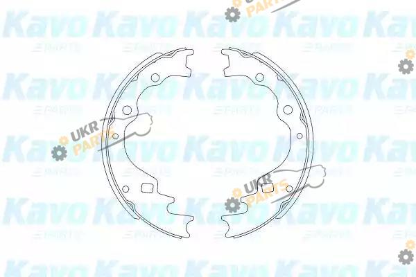 Тормозные колодки барабанные KAVO PARTS KBS-5401