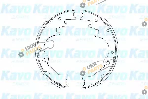 Тормозные колодки барабанные KAVO PARTS KBS-5403