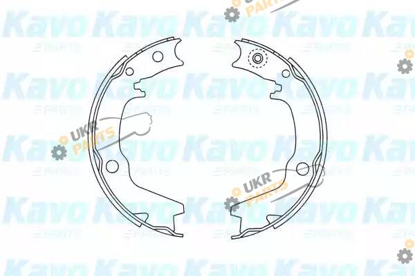 Тормозные колодки барабанные KAVO PARTS KBS-6401