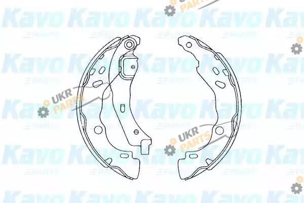 Тормозные колодки барабанные KAVO PARTS KBS-7407