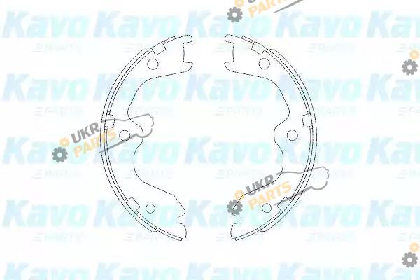 Тормозные колодки барабанные KAVO PARTS KBS-7408