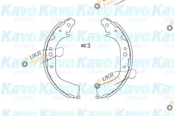 Тормозные колодки барабанные KAVO PARTS KBS-7409