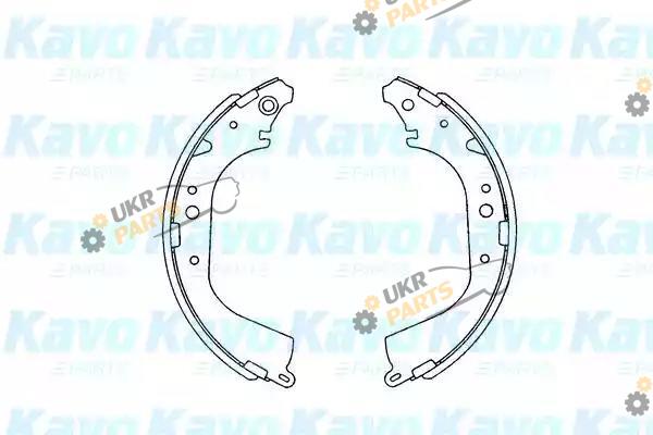Тормозные колодки барабанные KAVO PARTS KBS-9901