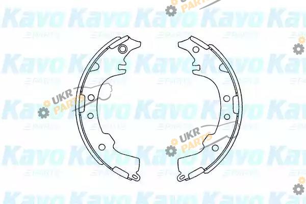 Тормозные колодки барабанные KAVO PARTS KBS-9903