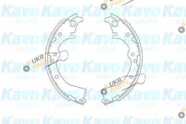 Тормозные колодки барабанные KAVO PARTS KBS-9908