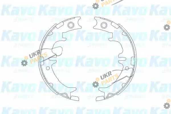 Тормозные колодки барабанные KAVO PARTS KBS-9910