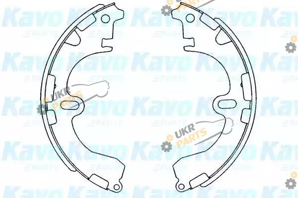 Тормозные колодки барабанные KAVO PARTS KBS-9912