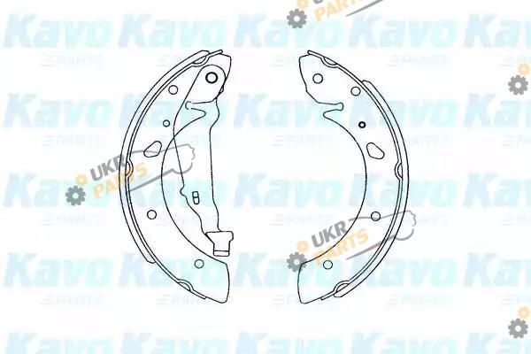 Тормозные колодки барабанные KAVO PARTS KBS-9915