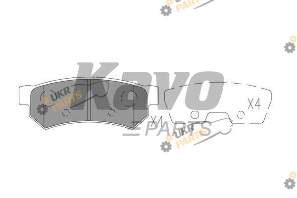 Тормозные колодки KAVO PARTS KBP-1020