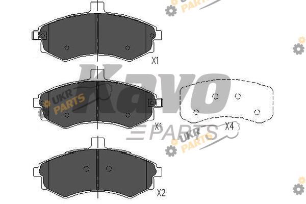 Тормозные колодки KAVO PARTS KBP-3006