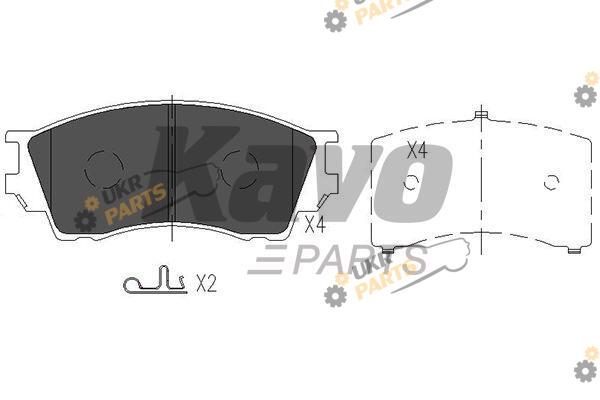 Тормозные колодки KAVO PARTS KBP-4529