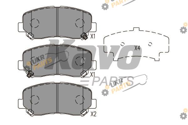 Тормозные колодки KAVO PARTS KBP-4563