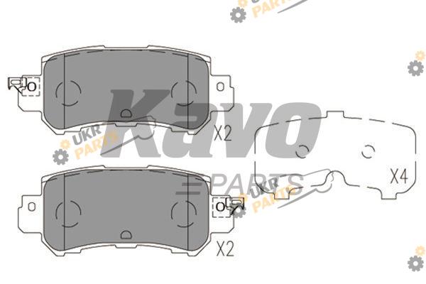Тормозные колодки KAVO PARTS KBP-4573