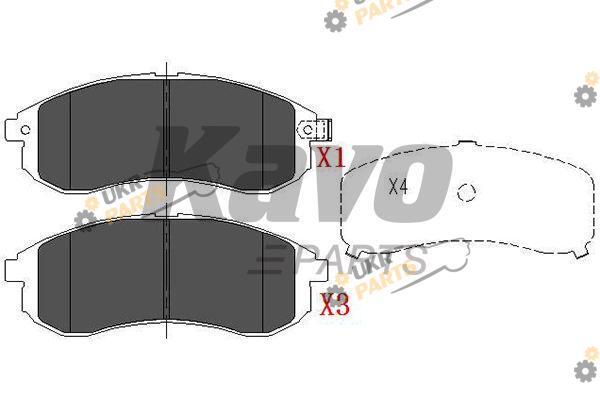 Тормозные колодки KAVO PARTS KBP-5533