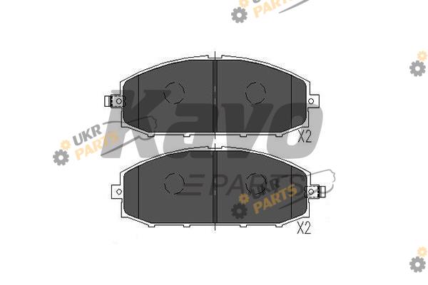 Тормозные колодки KAVO PARTS KBP-6540