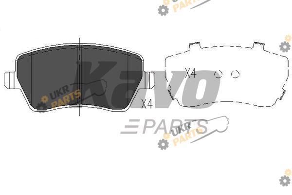 Тормозные колодки KAVO PARTS KBP-6559