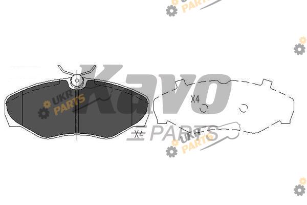 Тормозные колодки KAVO PARTS KBP-6566