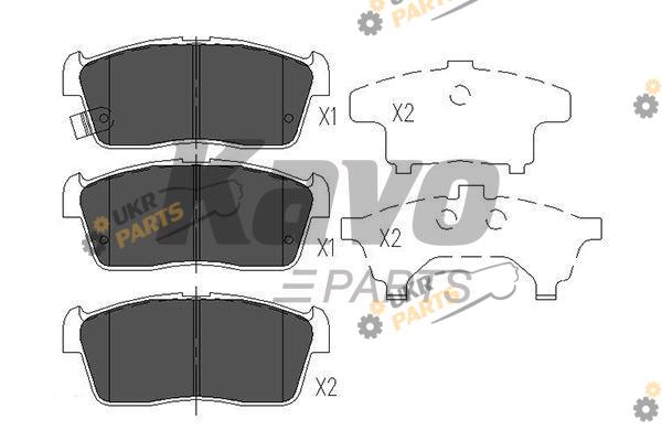 Тормозные колодки KAVO PARTS KBP-8507