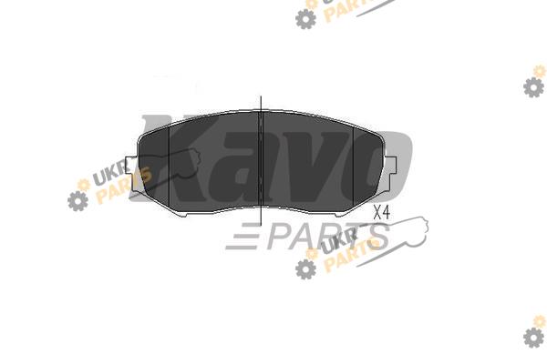 Тормозные колодки KAVO PARTS KBP-8512