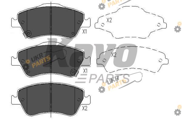Тормозные колодки KAVO PARTS KBP-9027