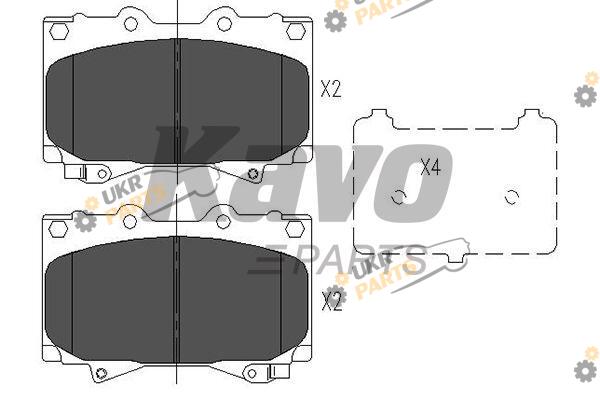 Тормозные колодки KAVO PARTS KBP-9049
