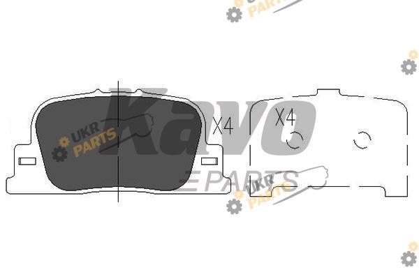 Тормозные колодки KAVO PARTS KBP-9069