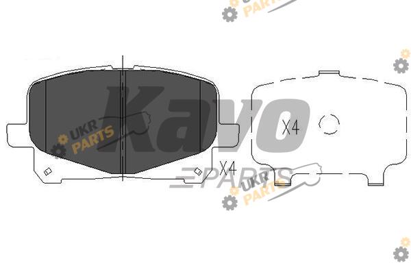 Тормозные колодки KAVO PARTS KBP-9076