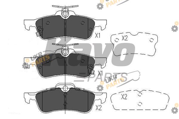 Тормозные колодки KAVO PARTS KBP-9106