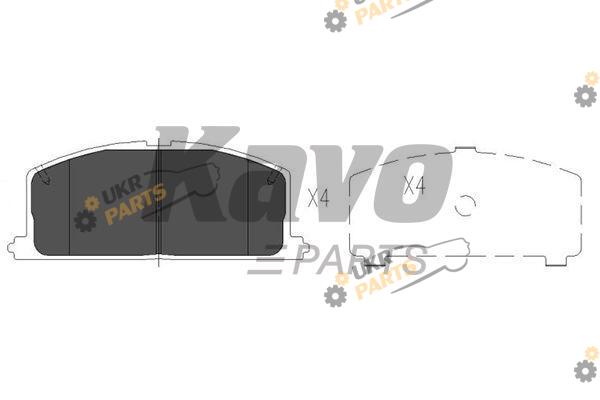Тормозные колодки KAVO PARTS KBP-9109