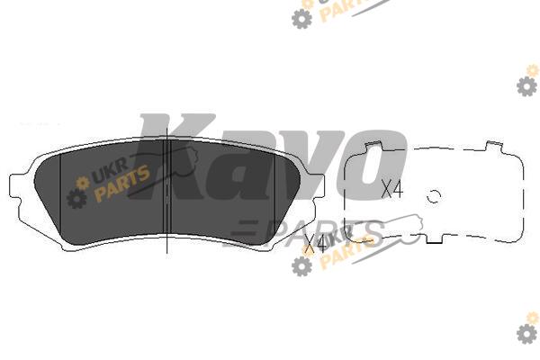 Тормозные колодки KAVO PARTS KBP-9118