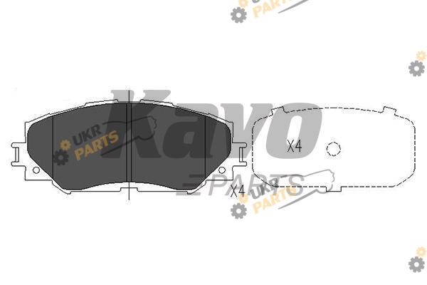 Тормозные колодки KAVO PARTS KBP-9120