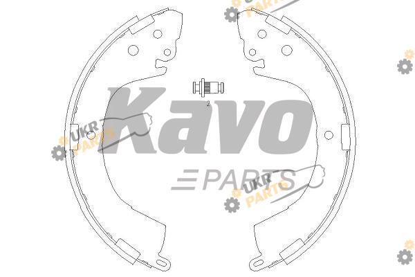 Тормозные колодки барабанные KAVO PARTS KBS-6406