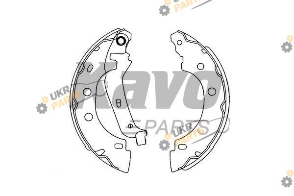 Тормозные колодки барабанные KAVO PARTS KBS-7410