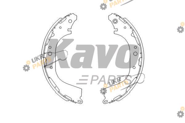 Тормозные колодки барабанные KAVO PARTS KBS-7411