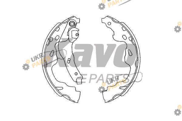 Тормозные колодки барабанные KAVO PARTS KBS-9905