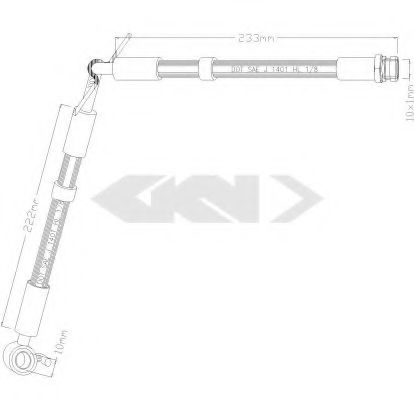 Тормозной шланг MAZDA TA0143980A