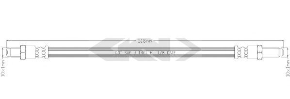 Тормозной шланг gknspidan 340297