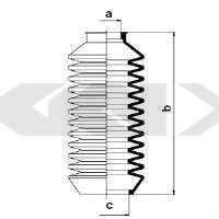 Пыльник рулевой рейки GKN-SPIDAN 83502