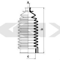 Пыльник рулевой рейки GKN-SPIDAN 83522
