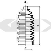 Пыльник рулевой рейки GKN-SPIDAN 83523