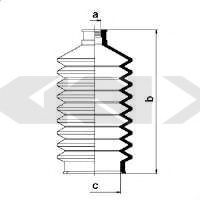 Пыльник рулевой рейки GKN-SPIDAN 83555