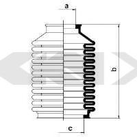 Пыльник рулевой рейки GKN-SPIDAN 83565