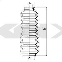 Пыльник рулевой рейки GKN-SPIDAN 83566