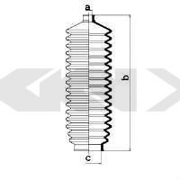 Пыльник рулевой рейки GKN-SPIDAN 83575