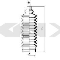Пыльник рулевой рейки GKN-SPIDAN 83587