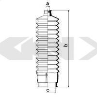 Пыльник рулевой рейки GKN-SPIDAN 83590