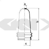 Пыльник рулевой рейки GKN-SPIDAN 83613