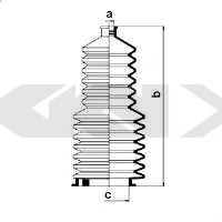 Пыльник рулевой рейки GKN-SPIDAN 83616