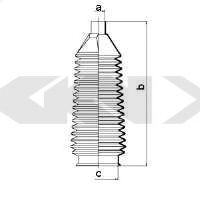 Пыльник рулевой рейки GKN-SPIDAN 83643